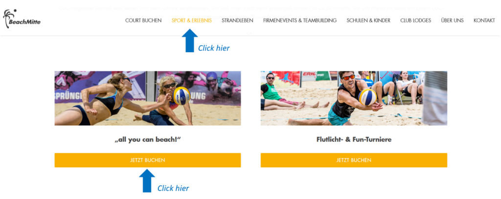 All you can beach oder Open Play, Beachvolleyball in Berlin