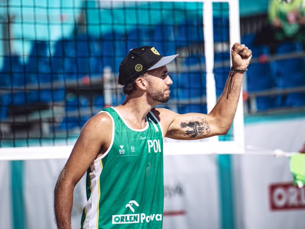 Coach Piotr im Trikot der polnischen Nationalmannschaft